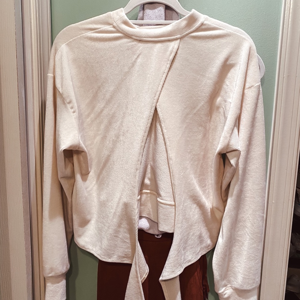 Kittenish cream corduroy set